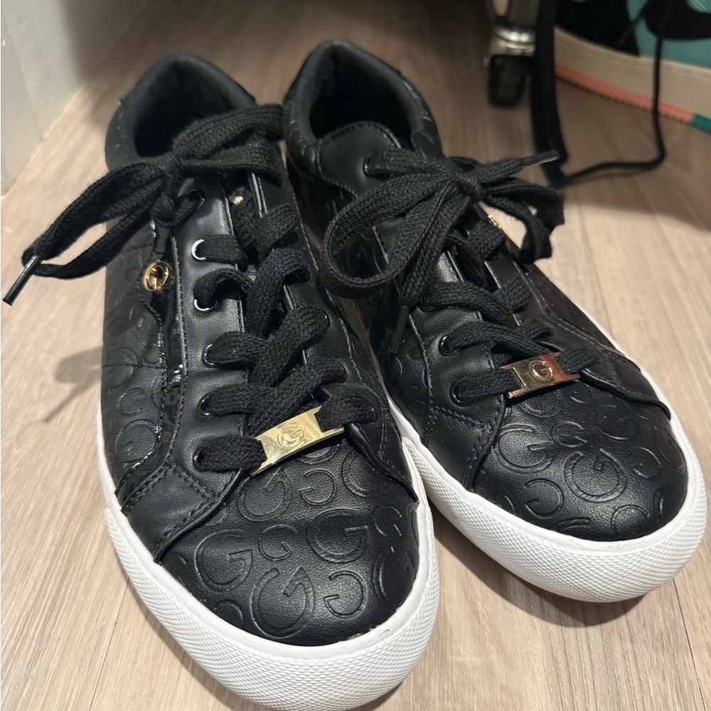 Guess Black and Gold Women's Sneakers